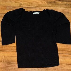 Lush Black Crew Neck Sweater
